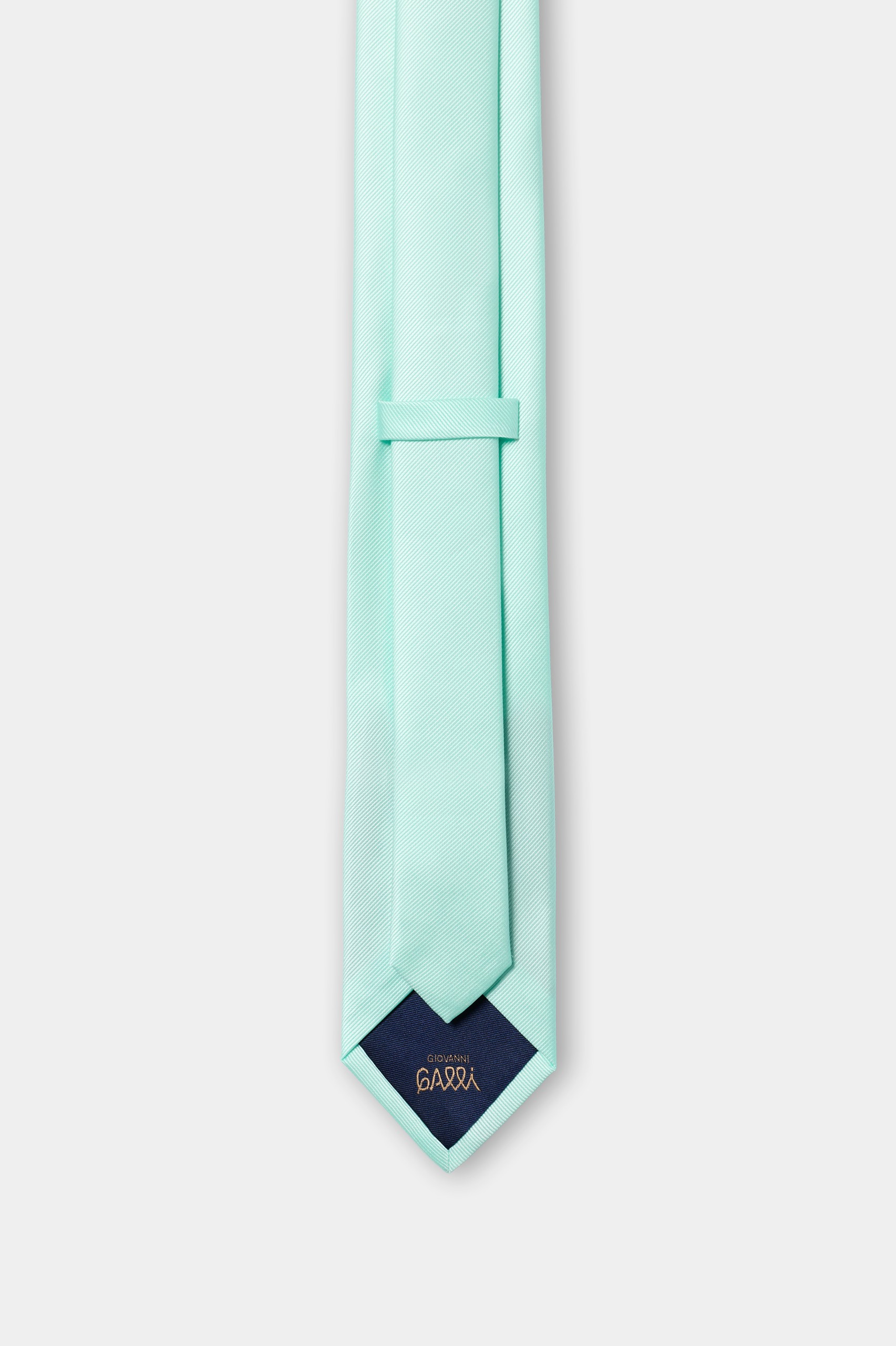 Corbata verde lisa