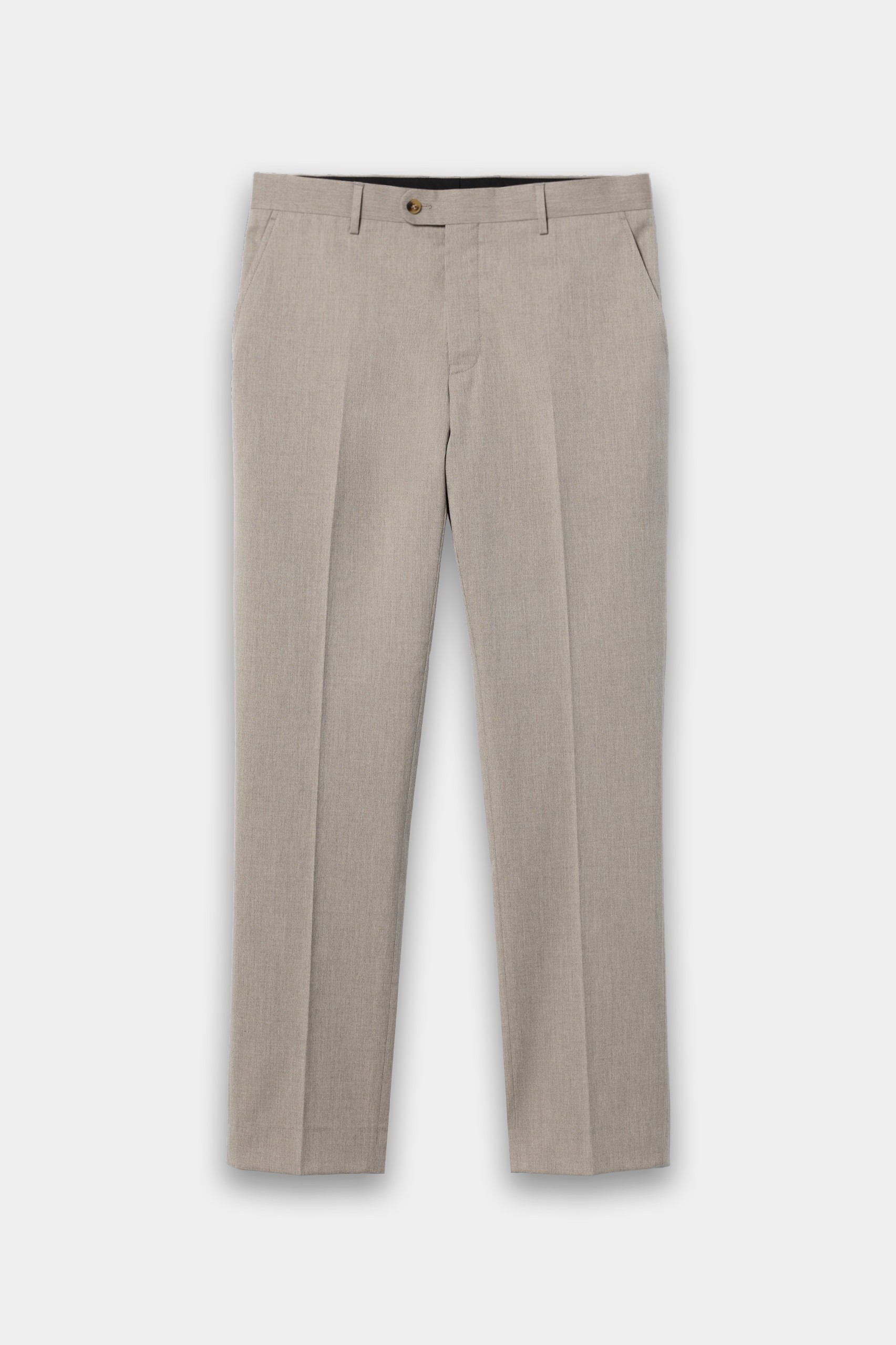Traje beige de corte ajustado