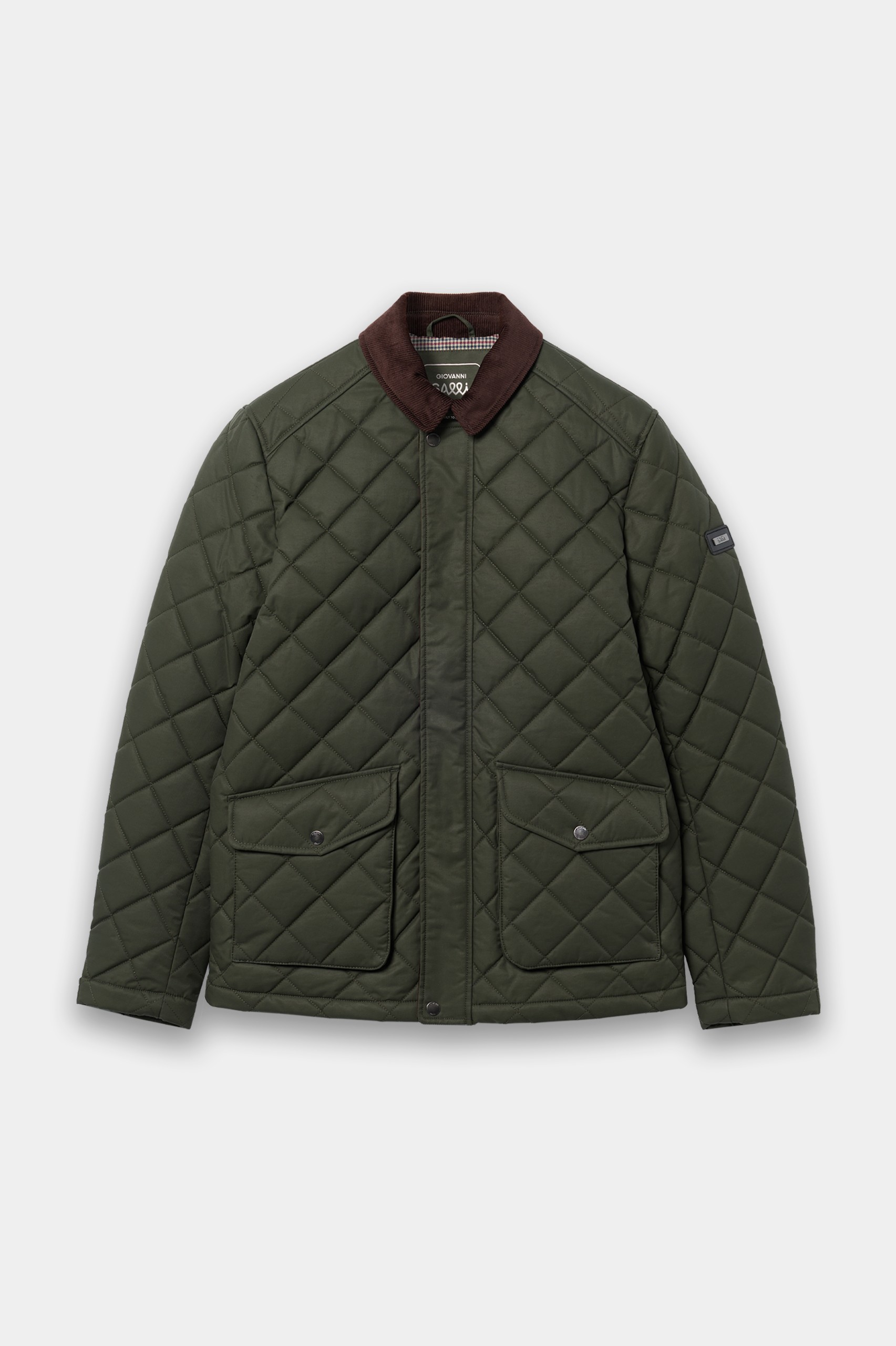 Parka con cuello de pana