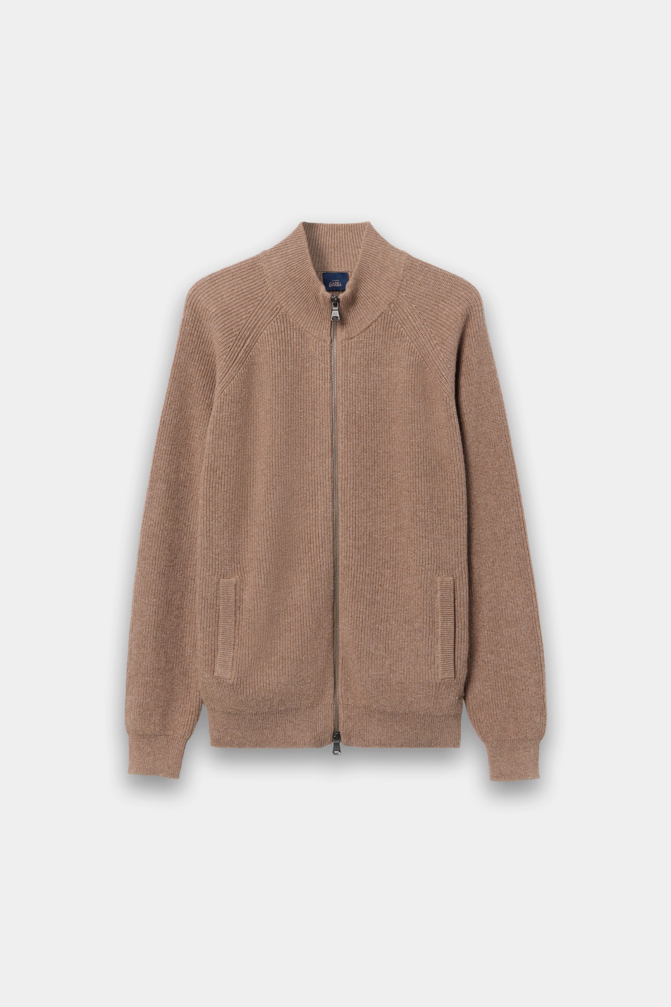 Casaco de malha castanho com l�