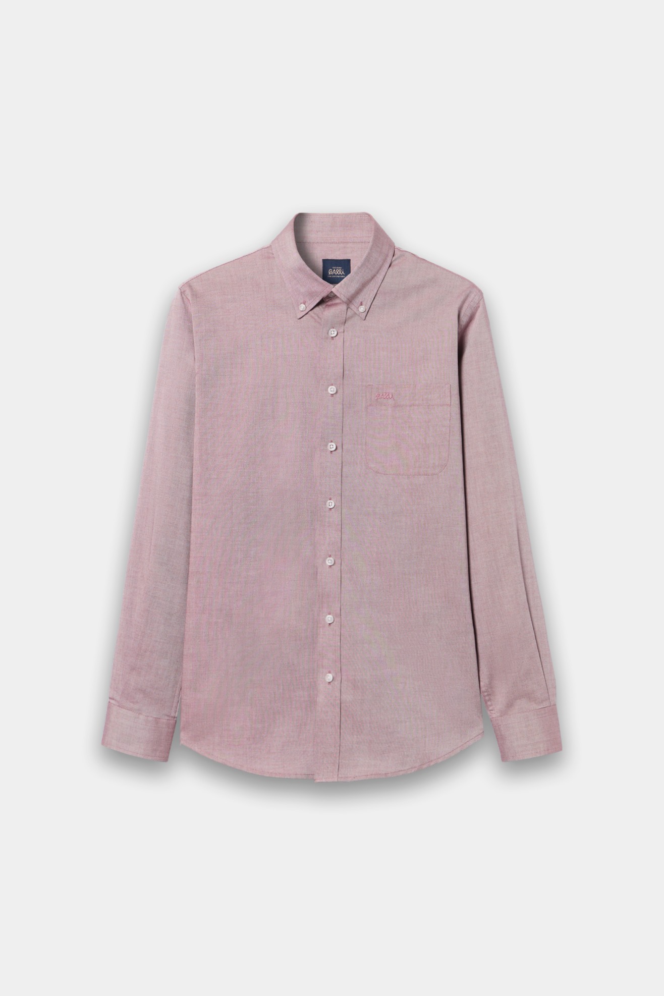 Camisa vermelha de manga comprida