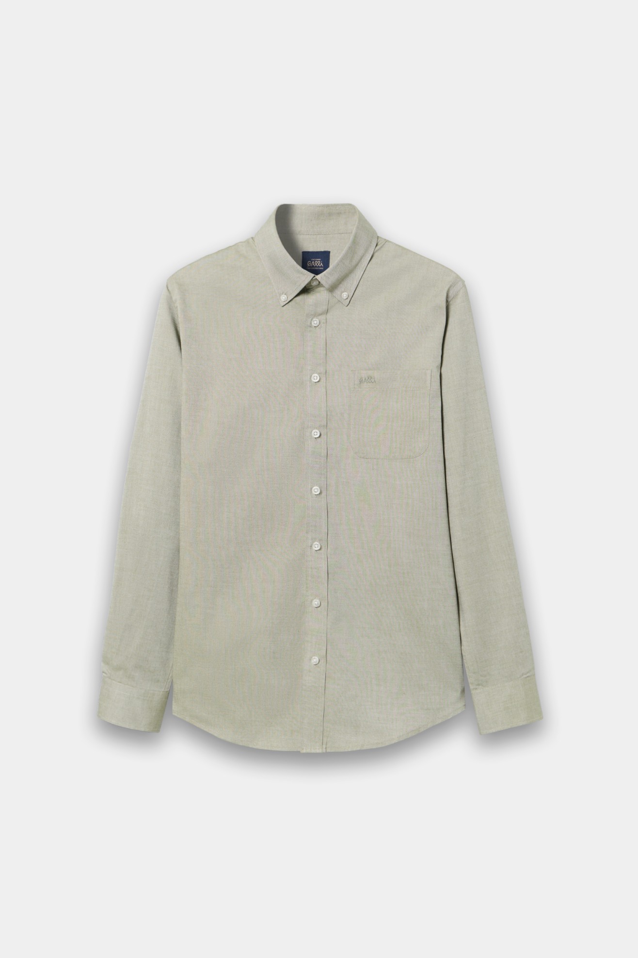 Camisa caqui de manga comprida