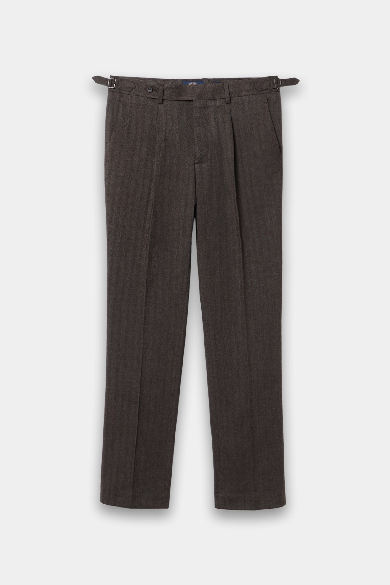 Cal�as chino tailored em castanho