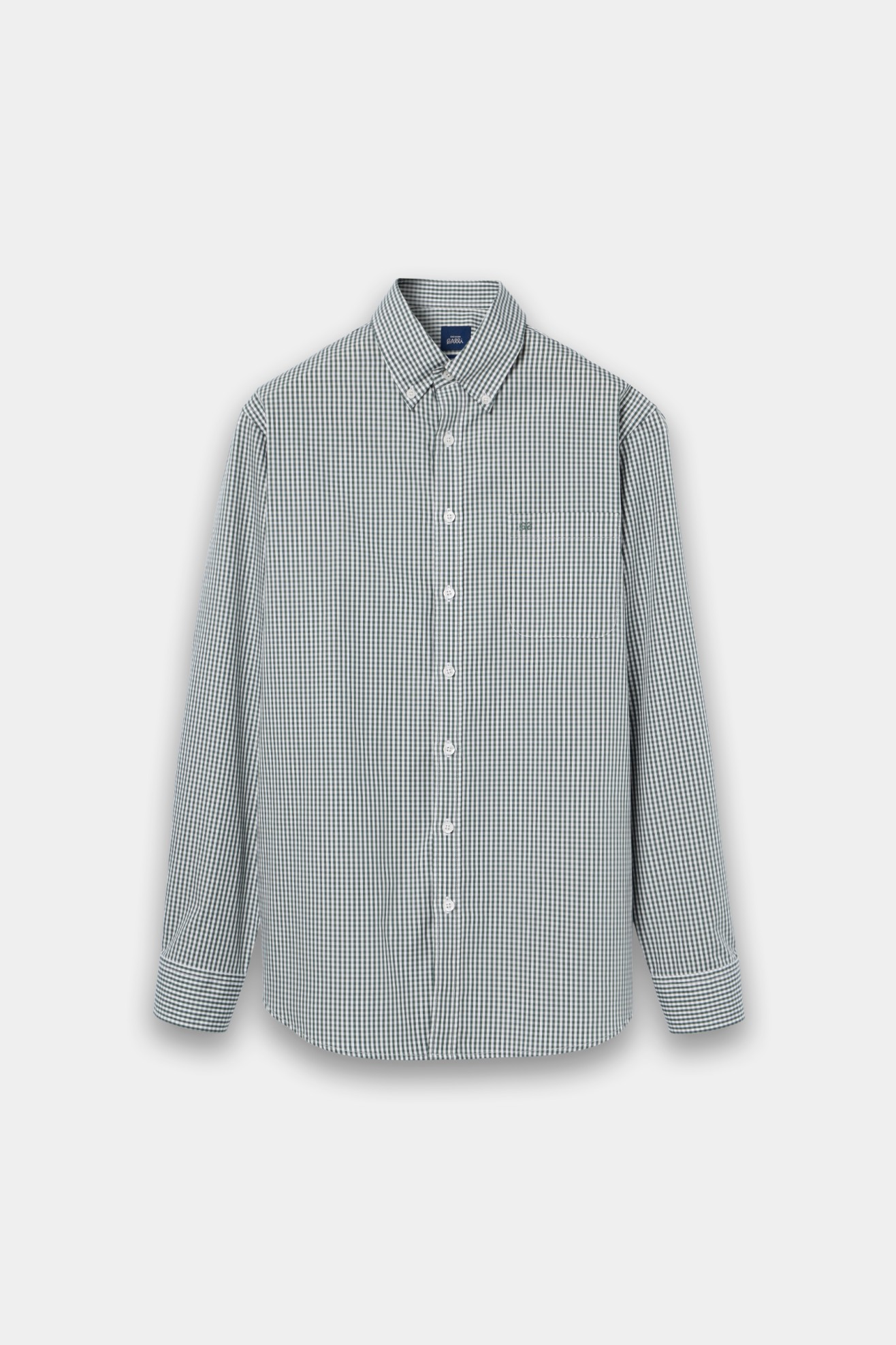 Camisa popeline regular fit em verde