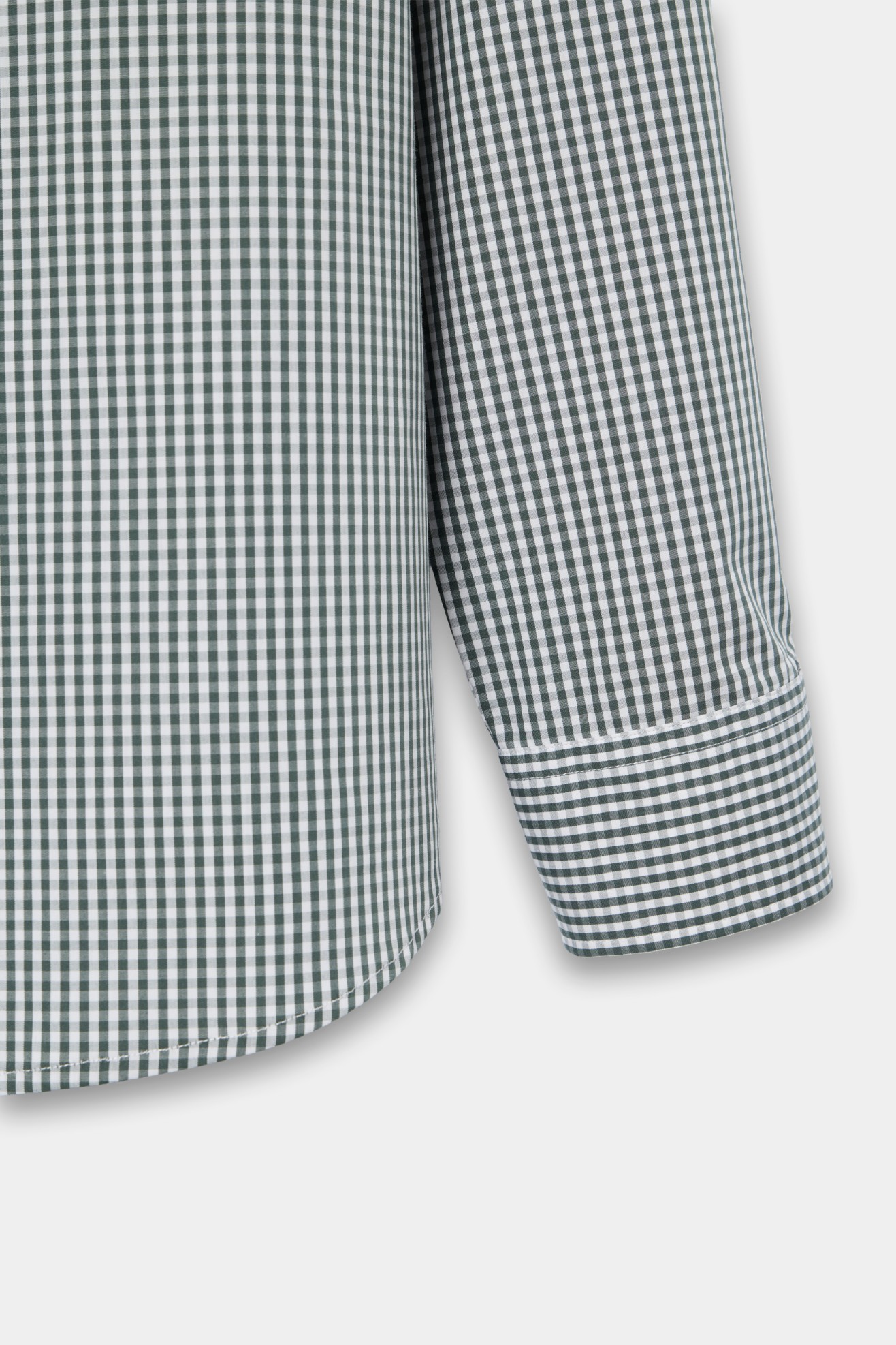 Camisa popeline regular fit em verde
