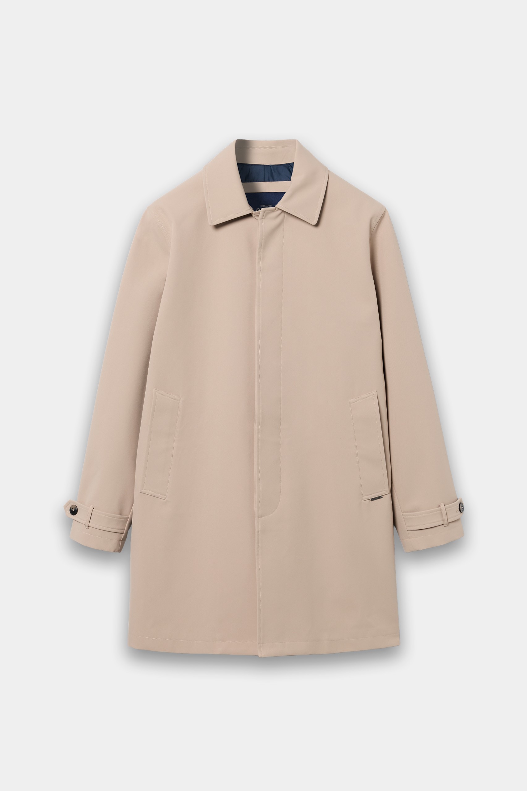 Gabardina repelente al agua beige