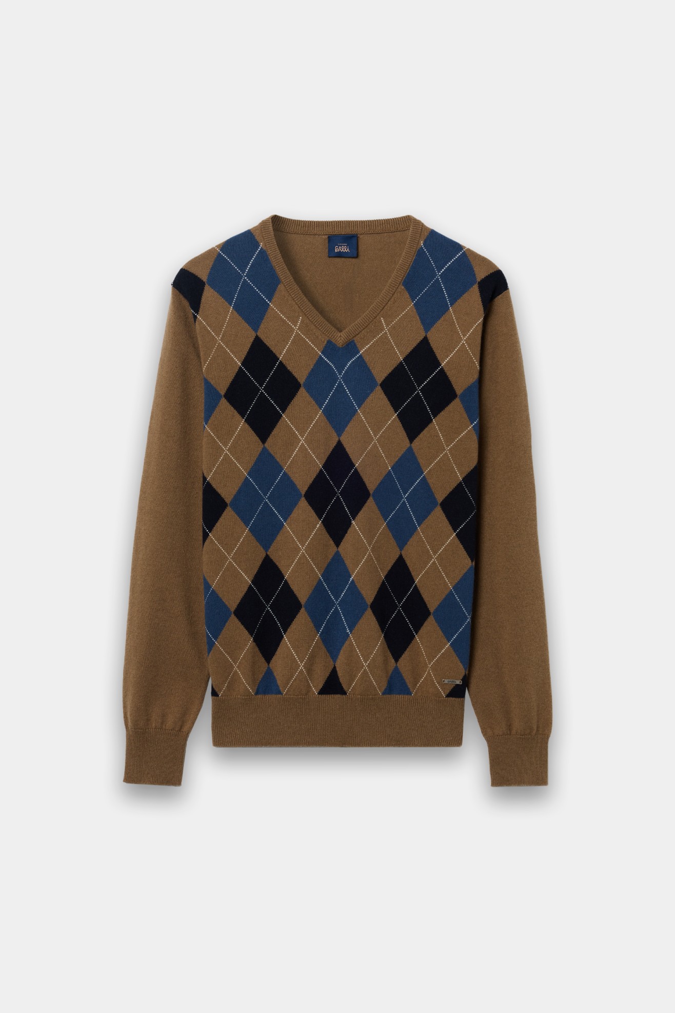 Camisola bege tricotada com l�