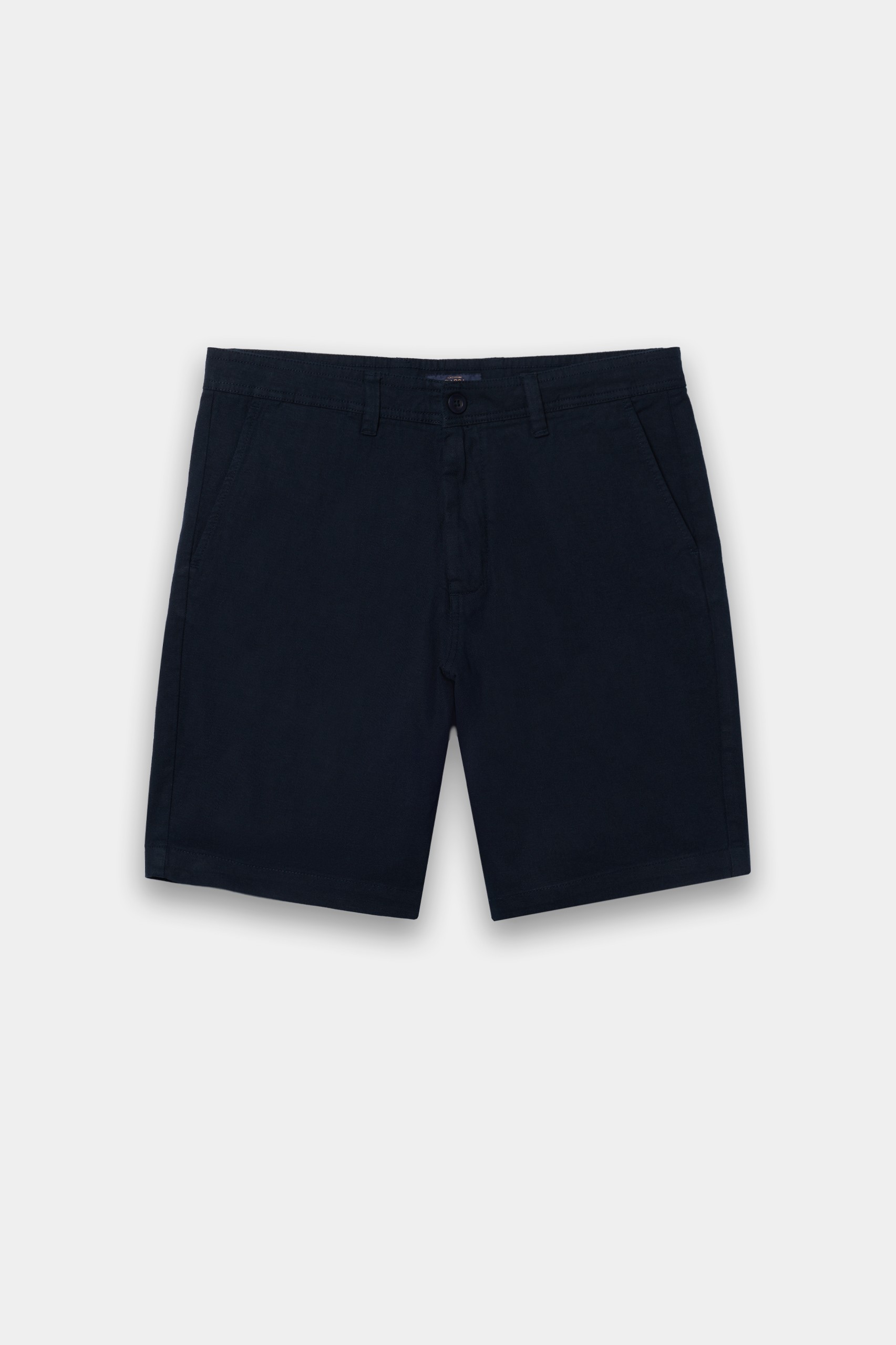 Pantalones cortos con lino azul marino