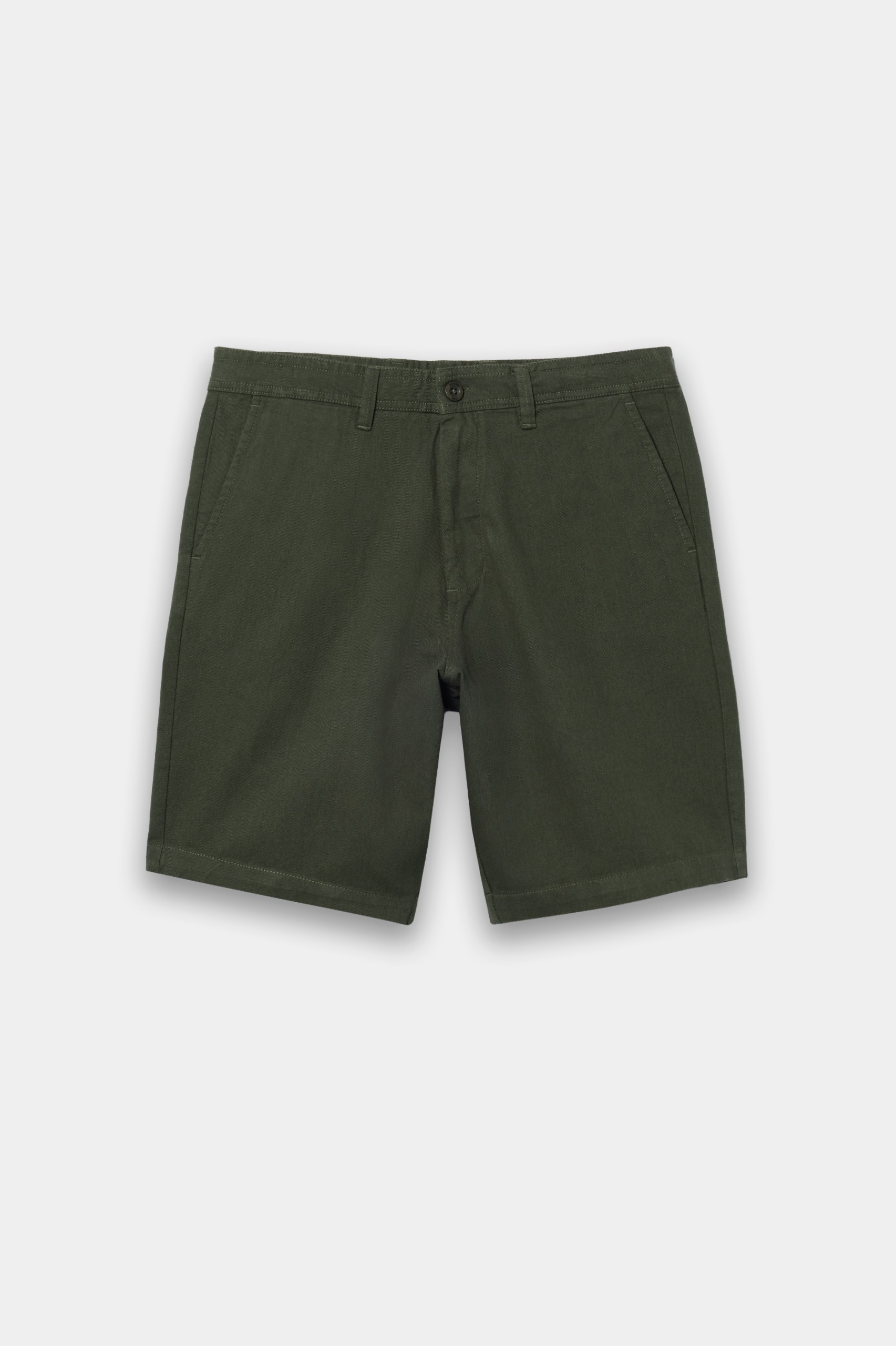 Pantalones cortos con lino color caqui