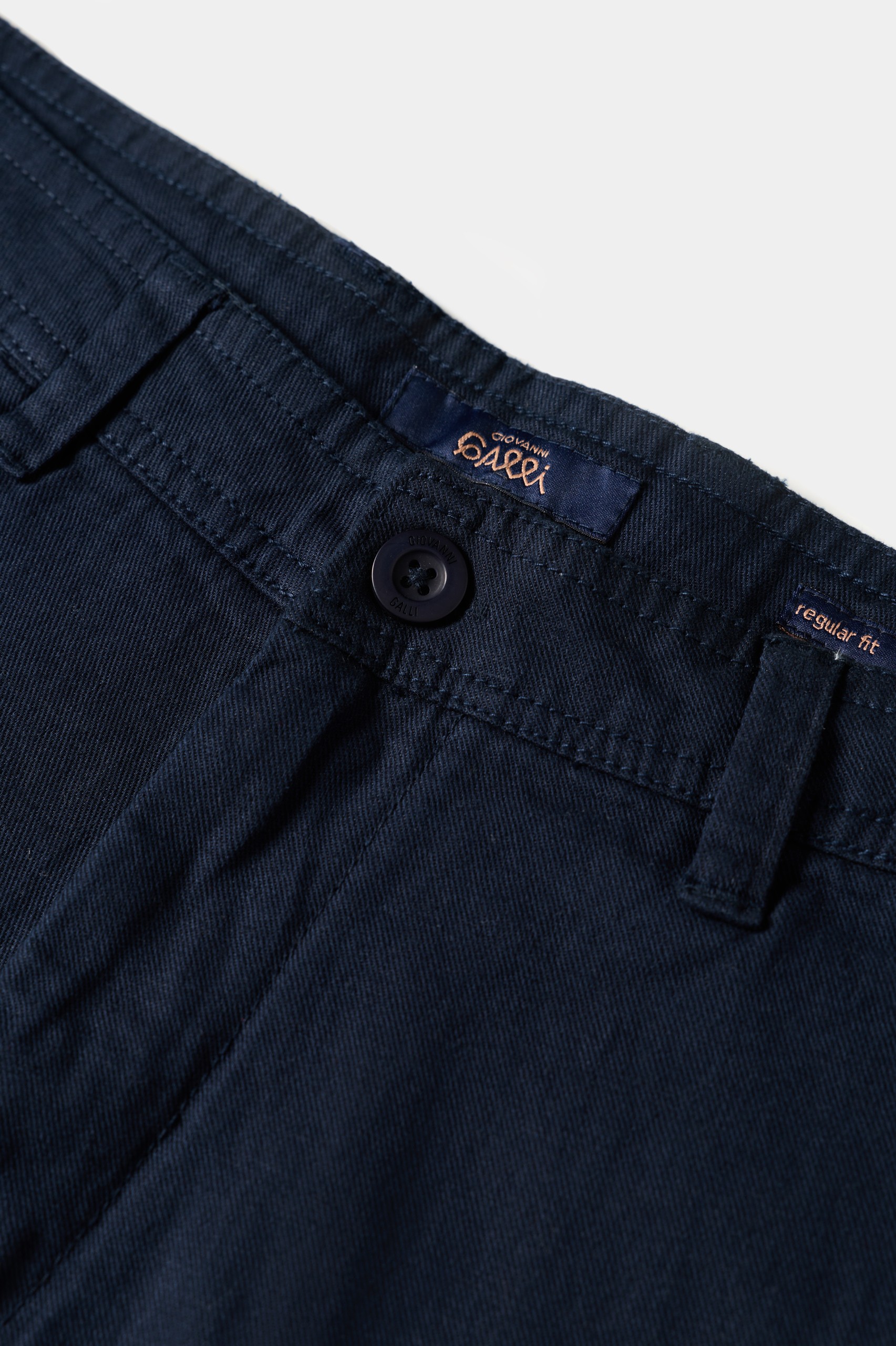 Pantalones cortos con lino azul marino