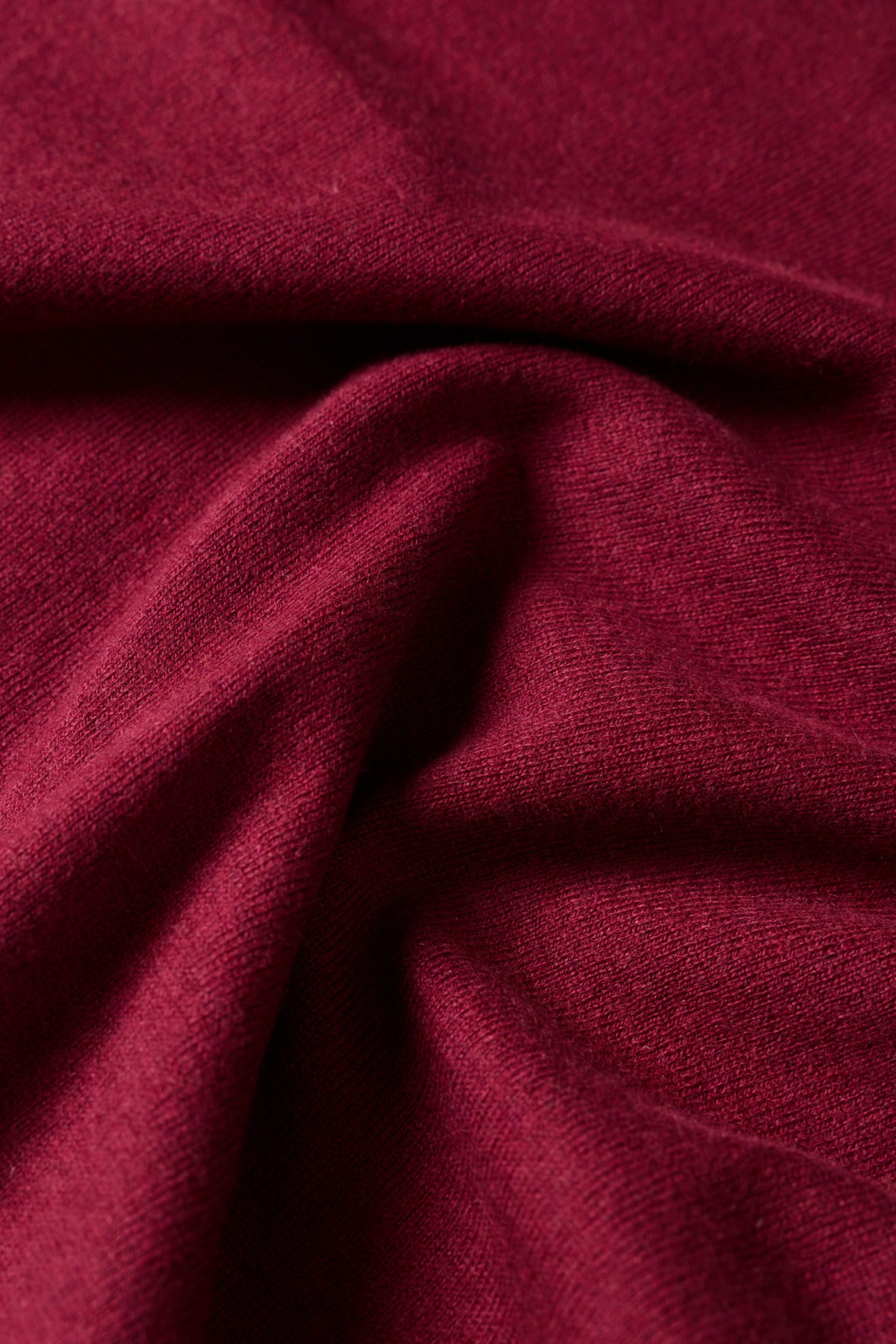 Camisola com gola redonda vinho