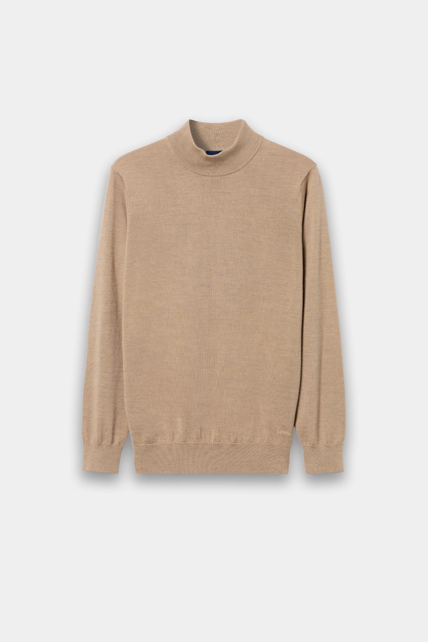Camisola de gola alta bege