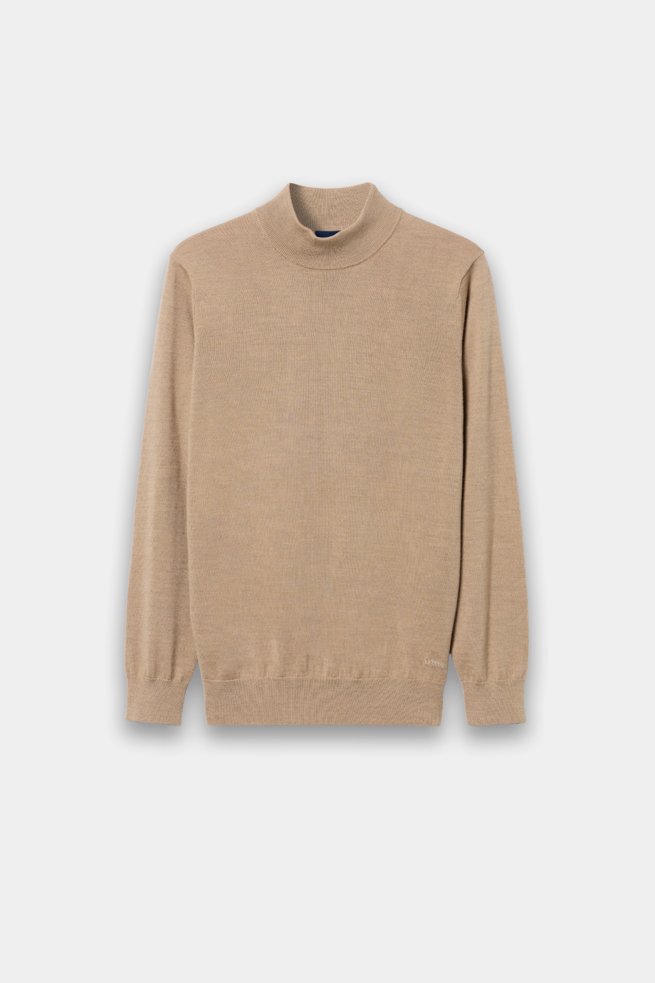Camisola de gola alta bege