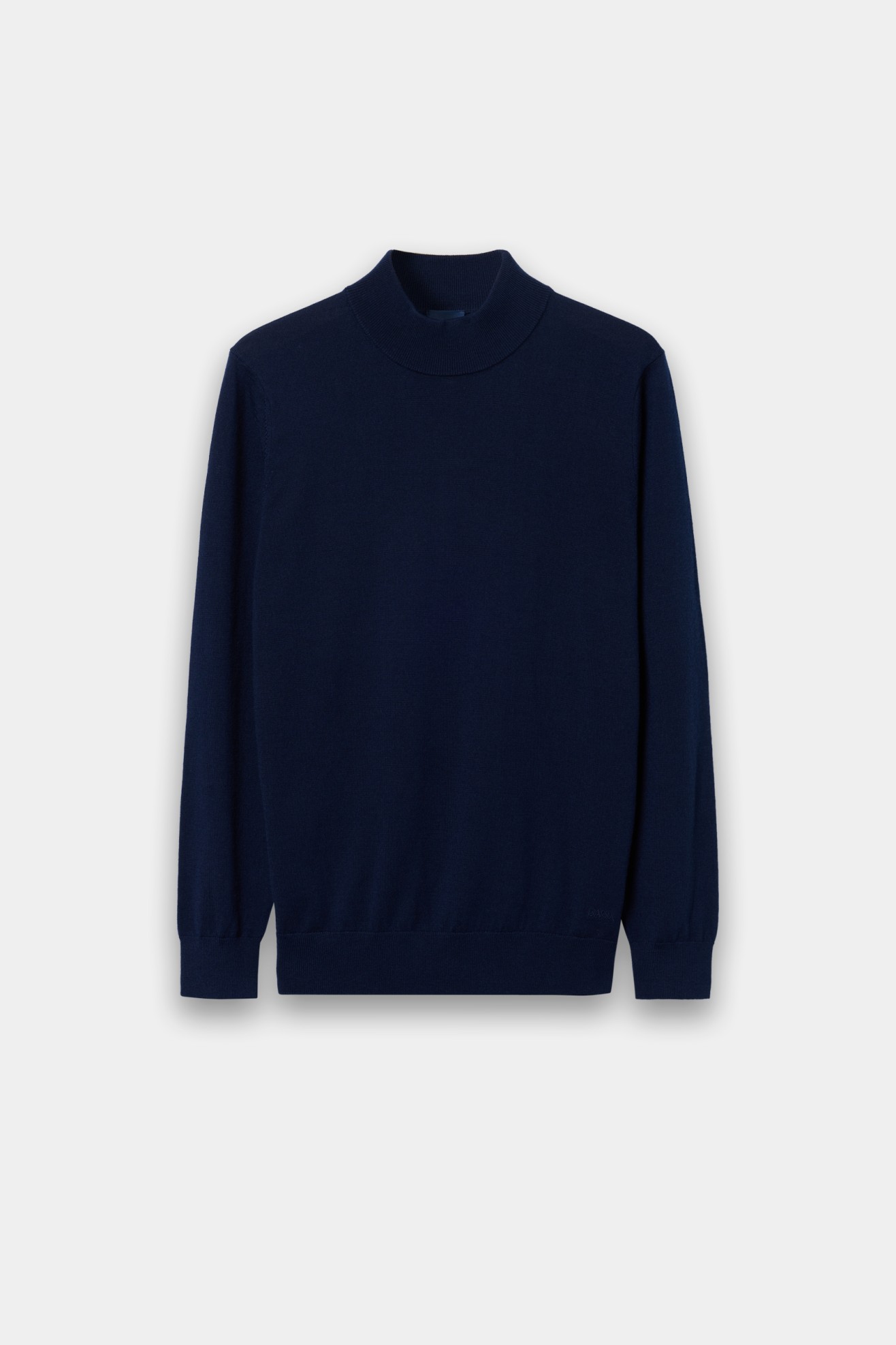 Camisola de gola alta azul-marinho