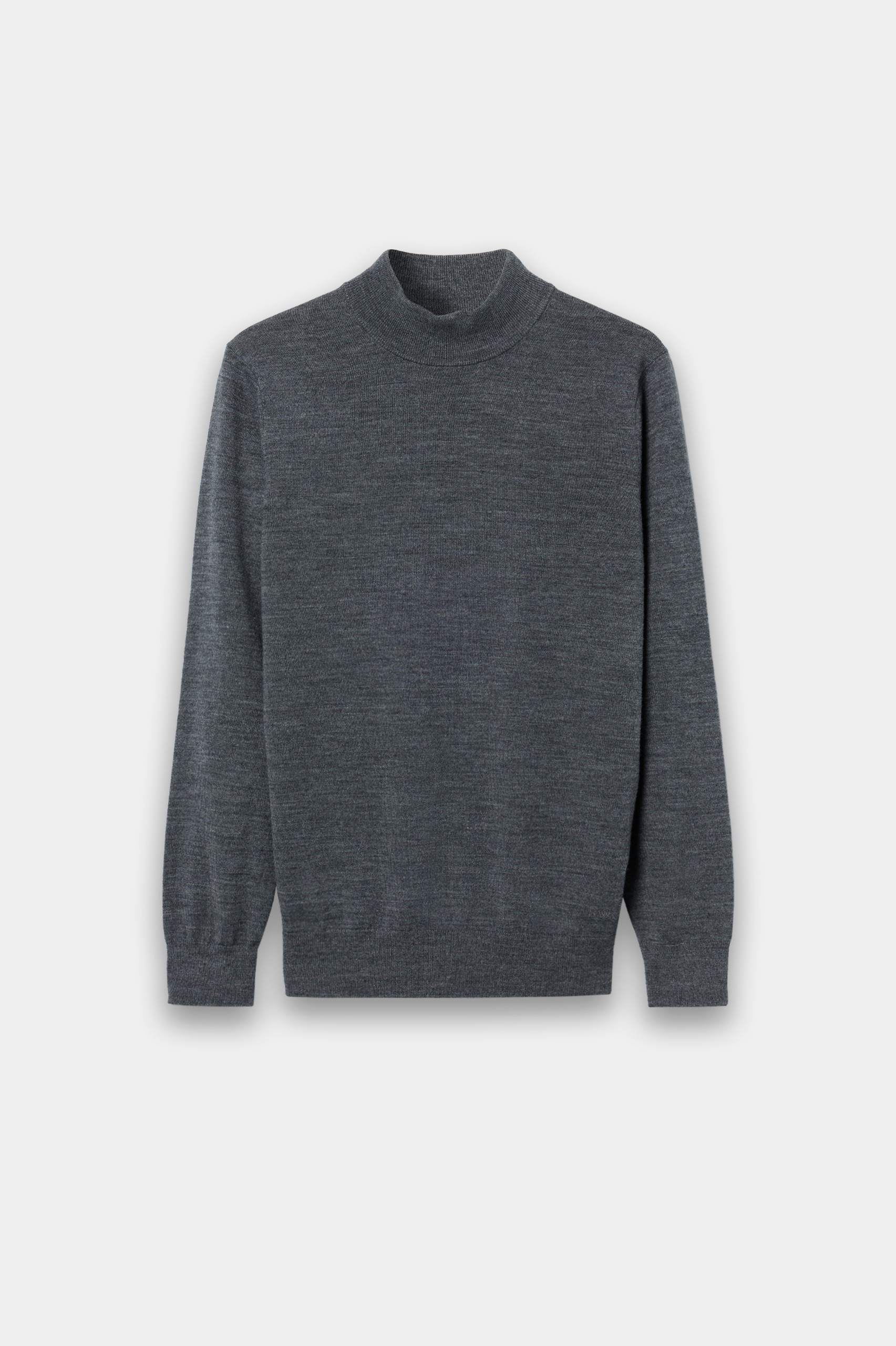 Camisola de gola alta cinzenta