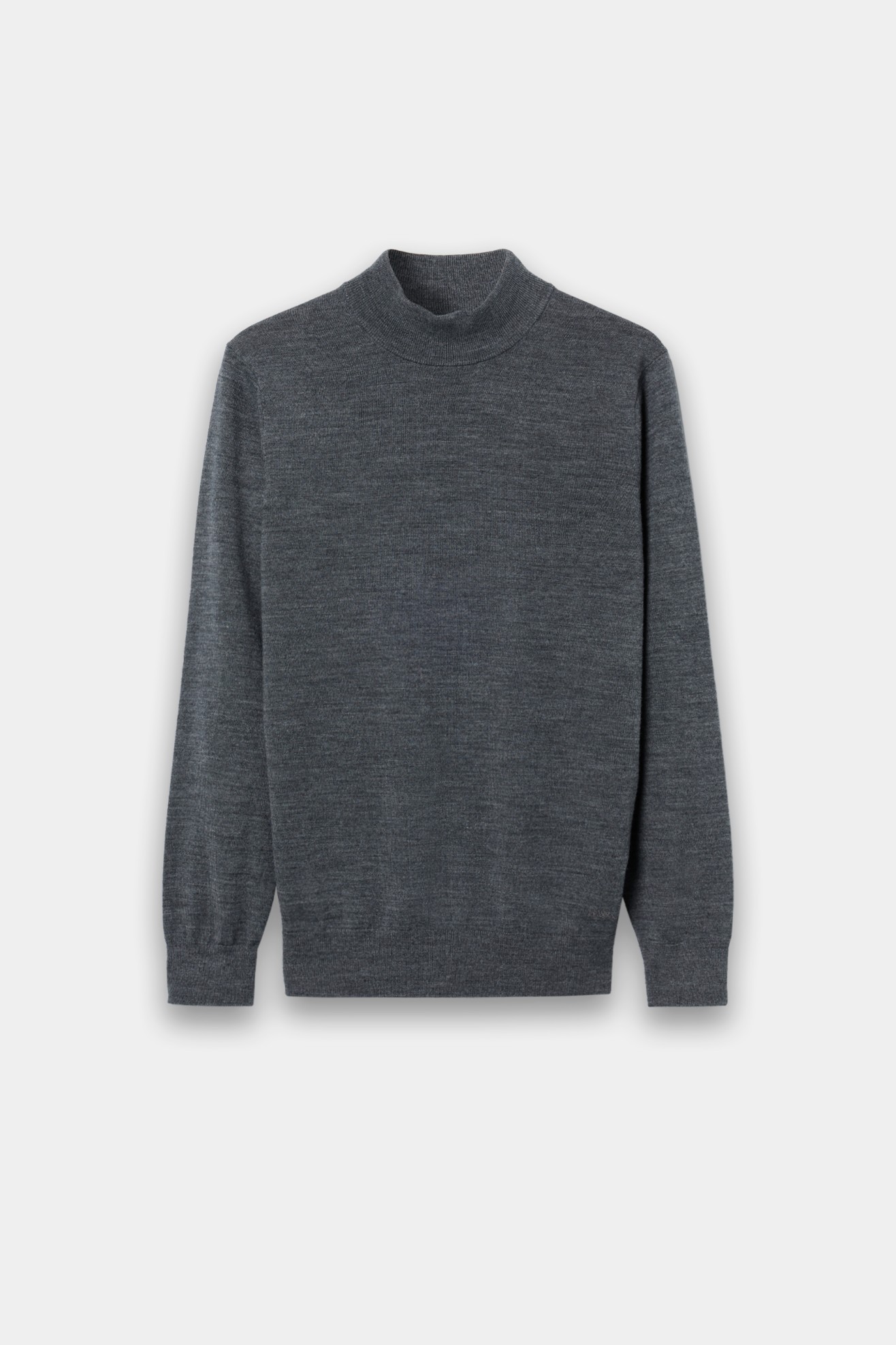 Camisola de gola alta cinzenta