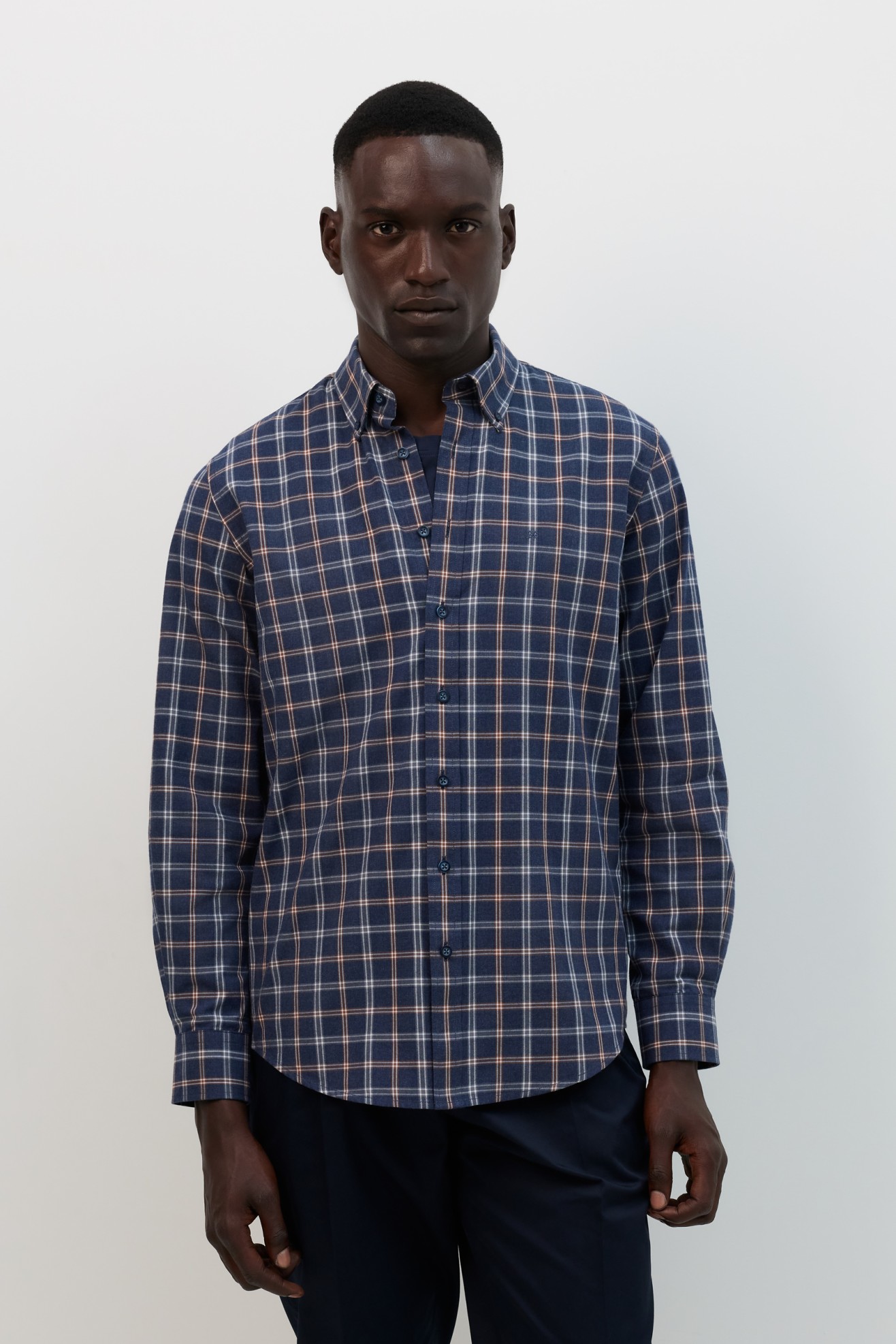 Camisa xadrez regular fit 100% algod�o