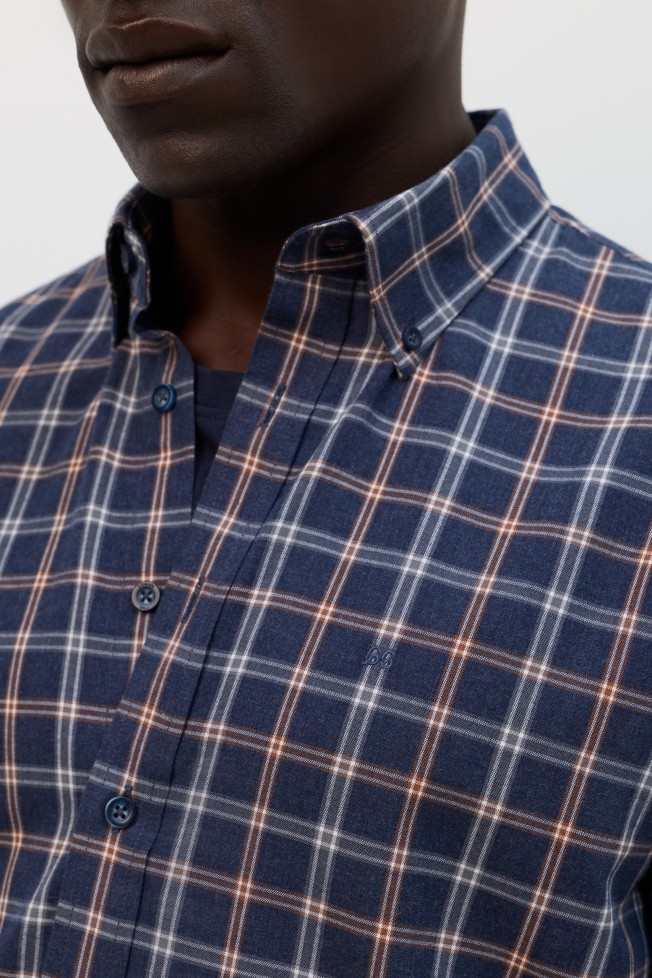 Camisa xadrez regular fit 100% algodão Camisa xadrez regular fit 100% algodão