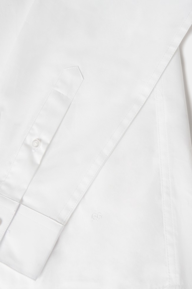 Camisa branca regular fit 100% algod�o