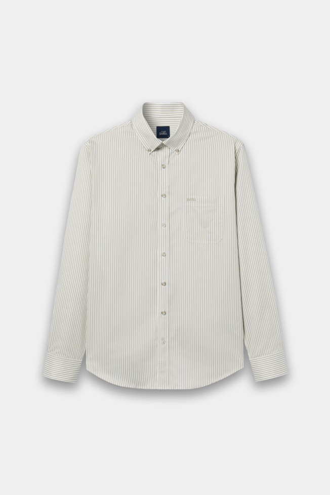 Camisa �s riscas regular fit