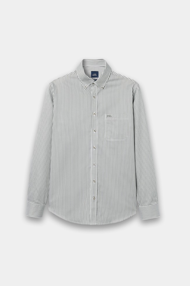 Camisa �s riscas regular fit