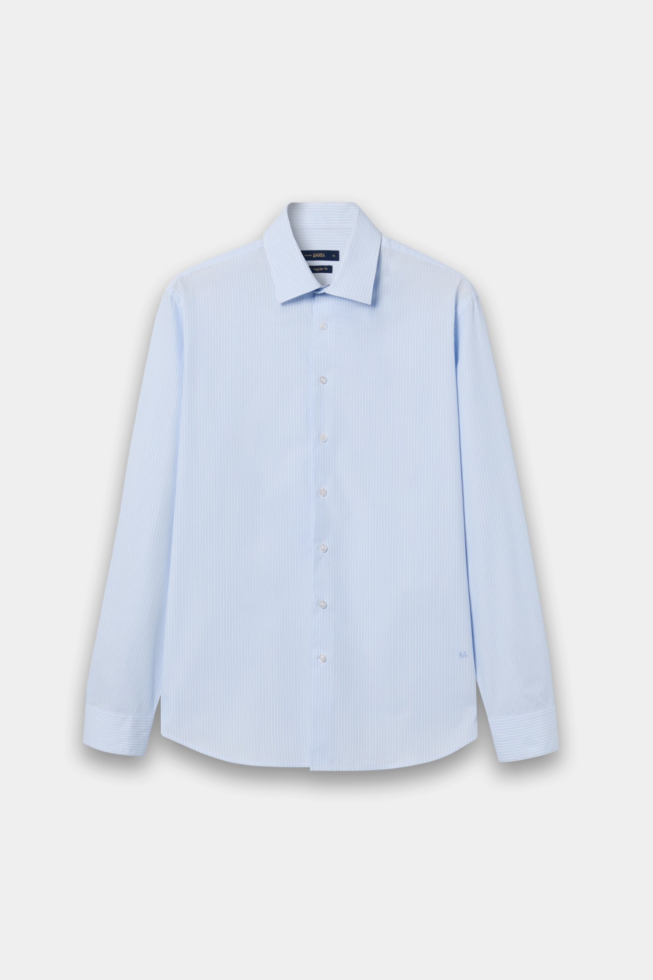 Camisa �s riscas twill em regular fit
