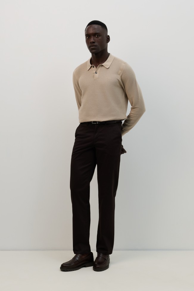 Calças chino regular fit Calças chino regular fit