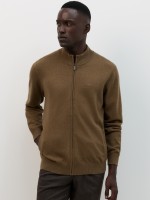 Abrigo de lana y algod�n en color beige