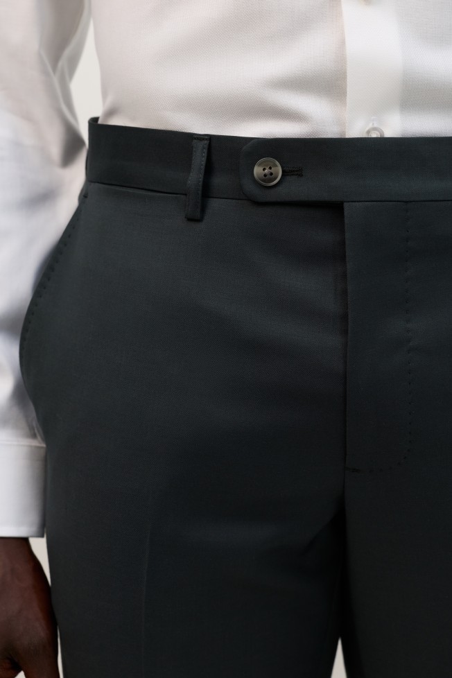 Fato slim fit com lã Fato slim fit com lã