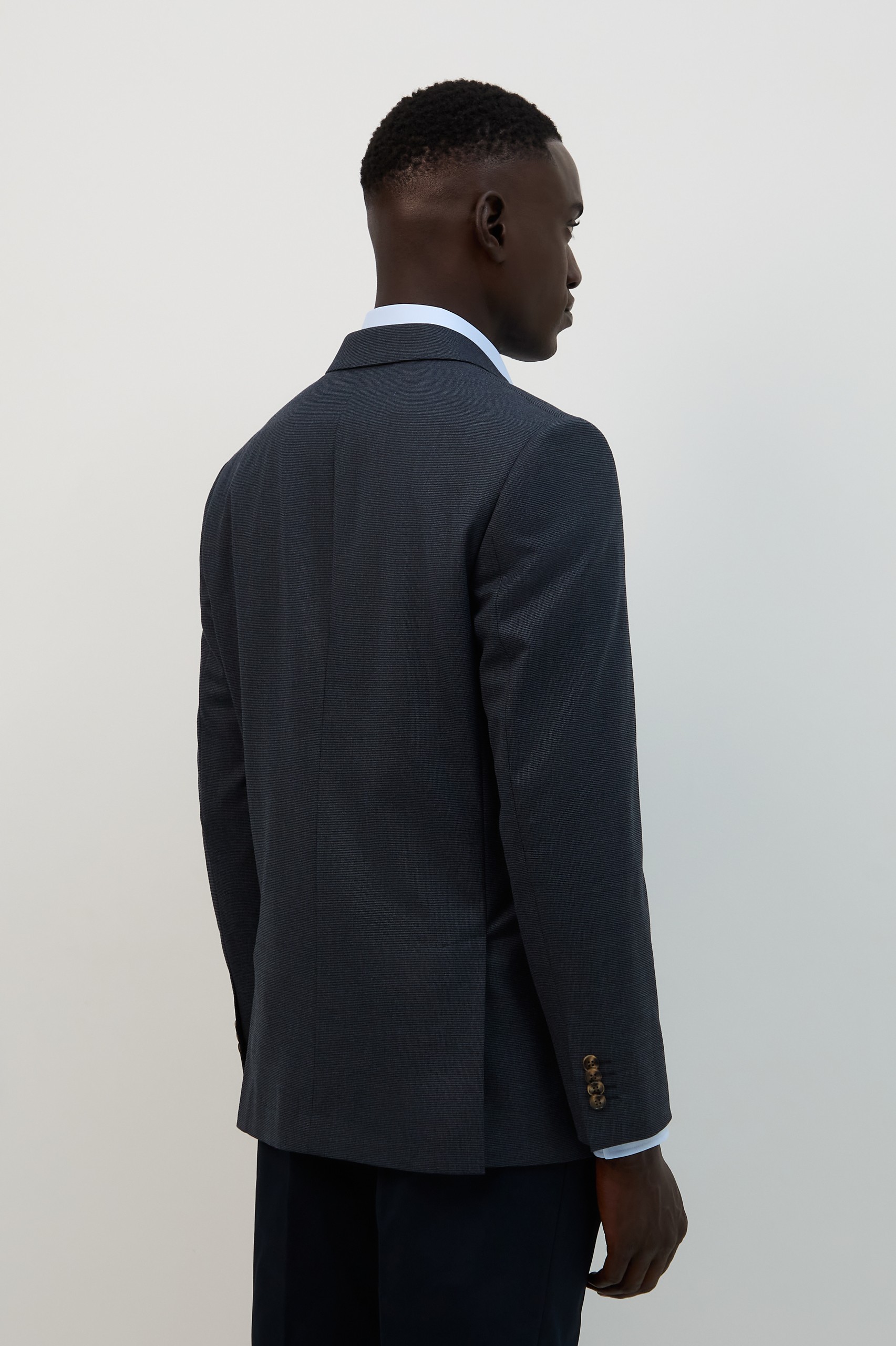 Blazer azul marino de corte regular Mix & Match