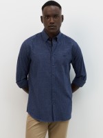 Camisa vaiela aos quadrados regular fit