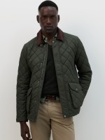 Parka com gola em bombazina