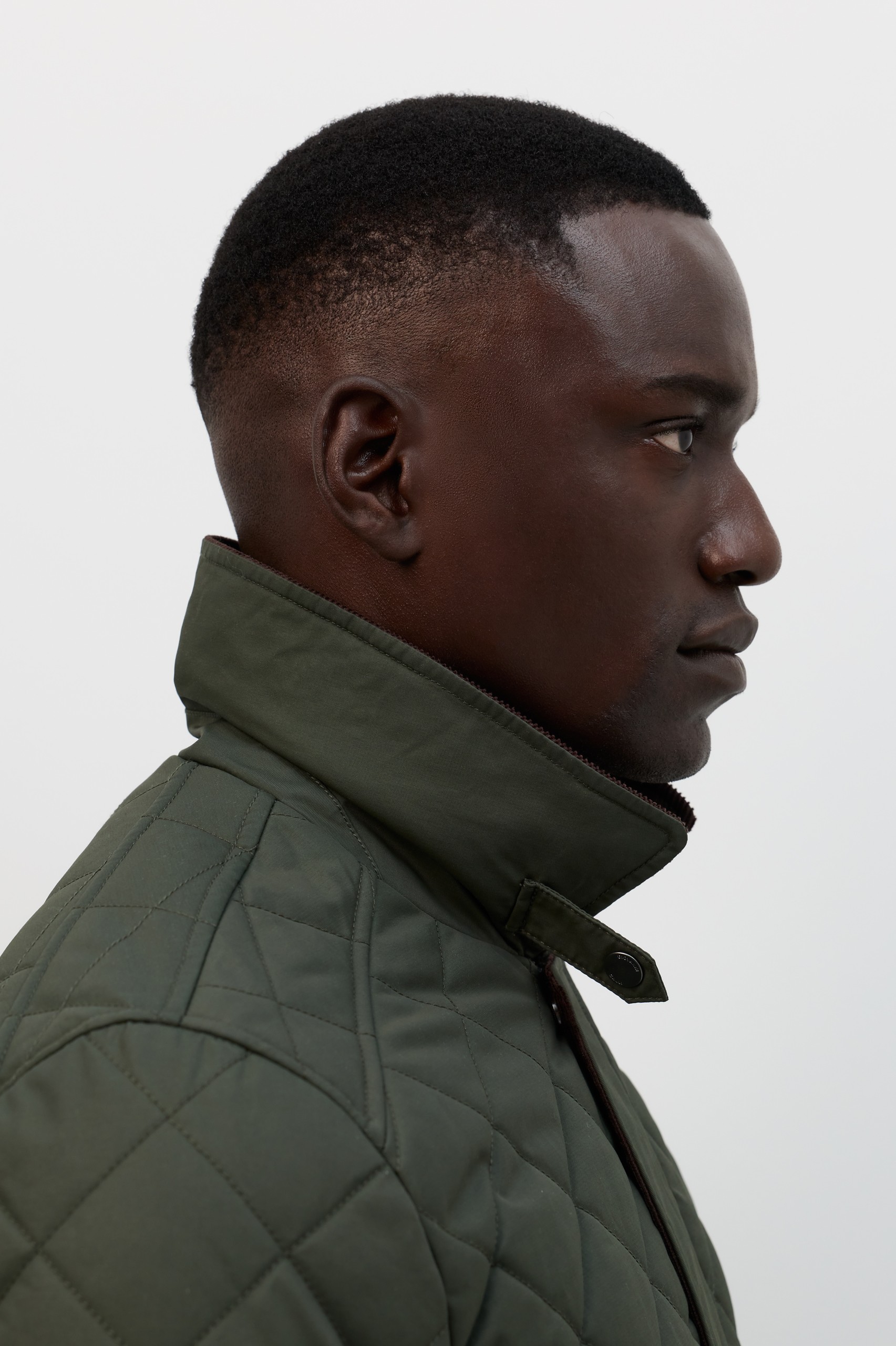 Parka con cuello de pana