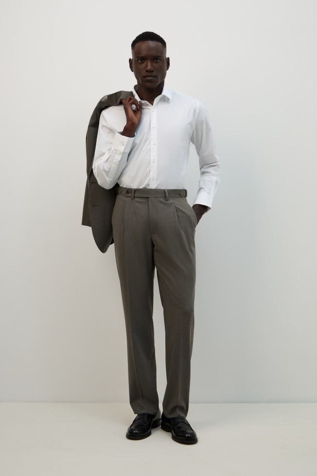 Calça com prega Mix & Match Machine Washable e Easy Care Tailored Calça com prega Mix & Match Machine Washable e Easy Care Tailored