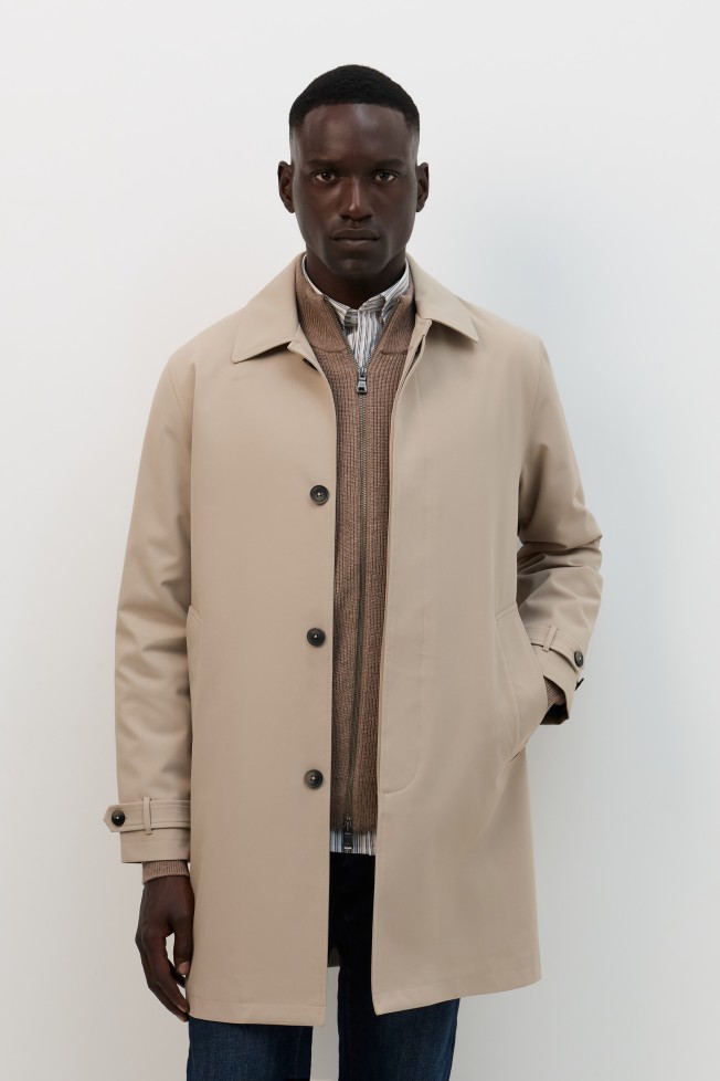 Gabardina repelente al agua beige Gabardina repelente al agua beige