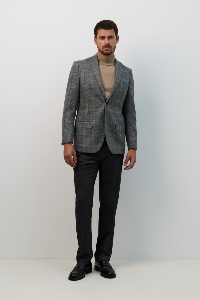 Blazer xadrez regular fit em l�