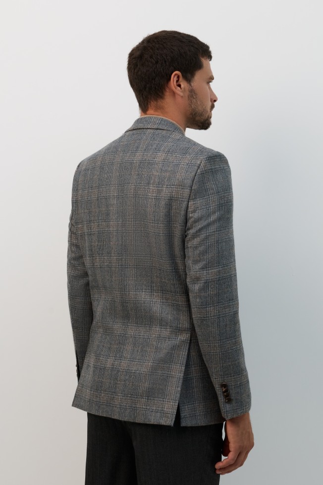 Blazer xadrez regular fit em l�