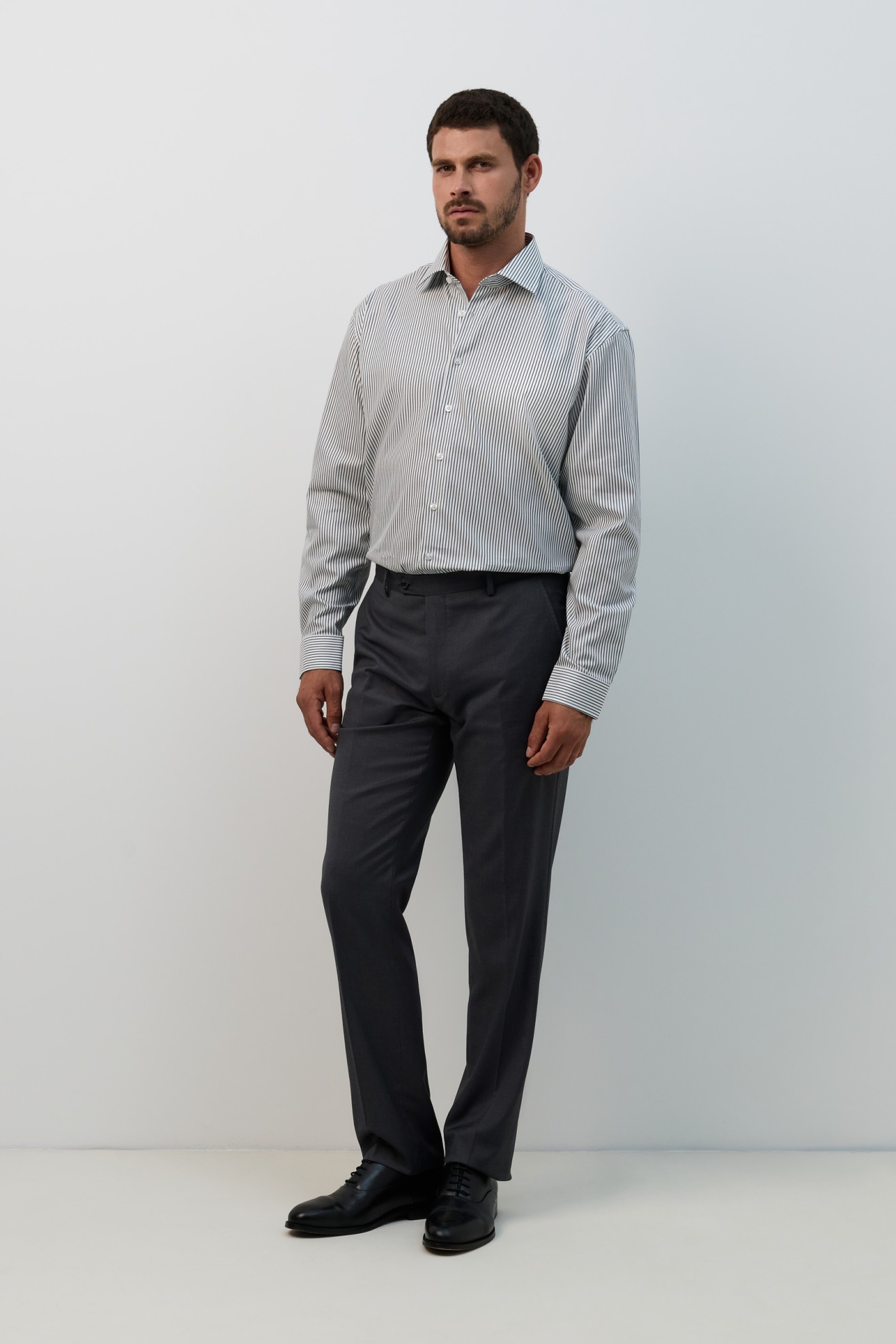 Camisa cl�ssica regular fit em verde