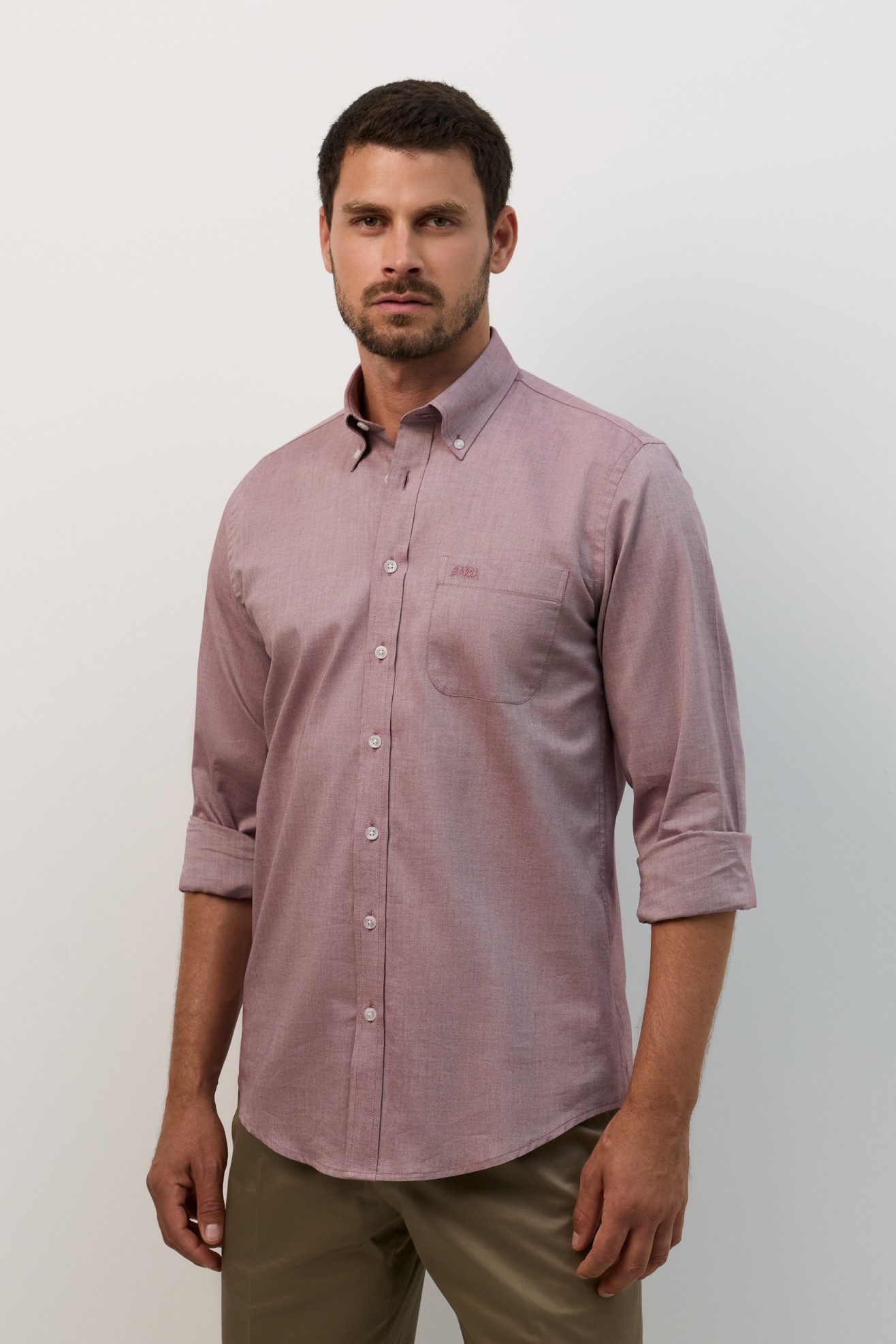 Camisa roja de manga larga