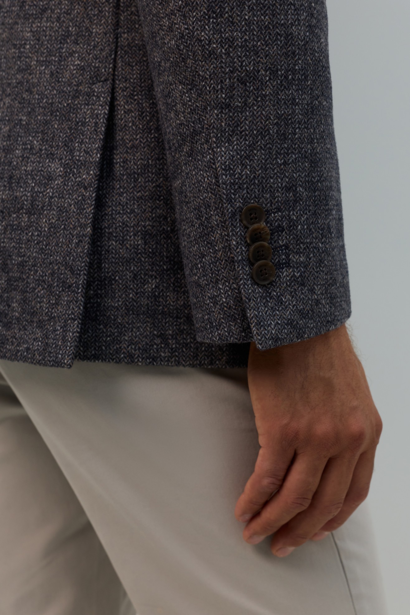 Blazer cl�ssico slim fit em azul-marinho
