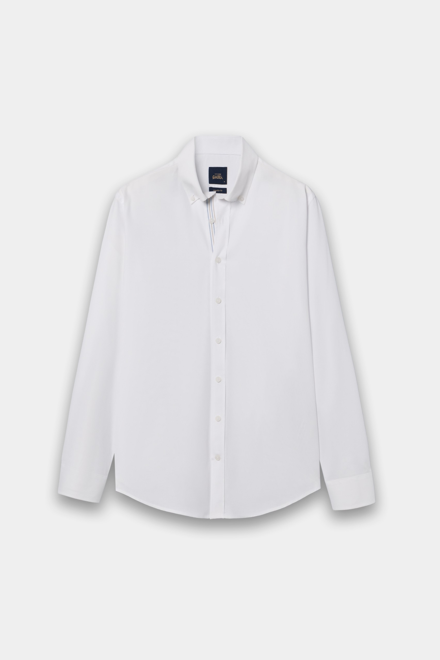 Camisa Oxford blanca de corte regular