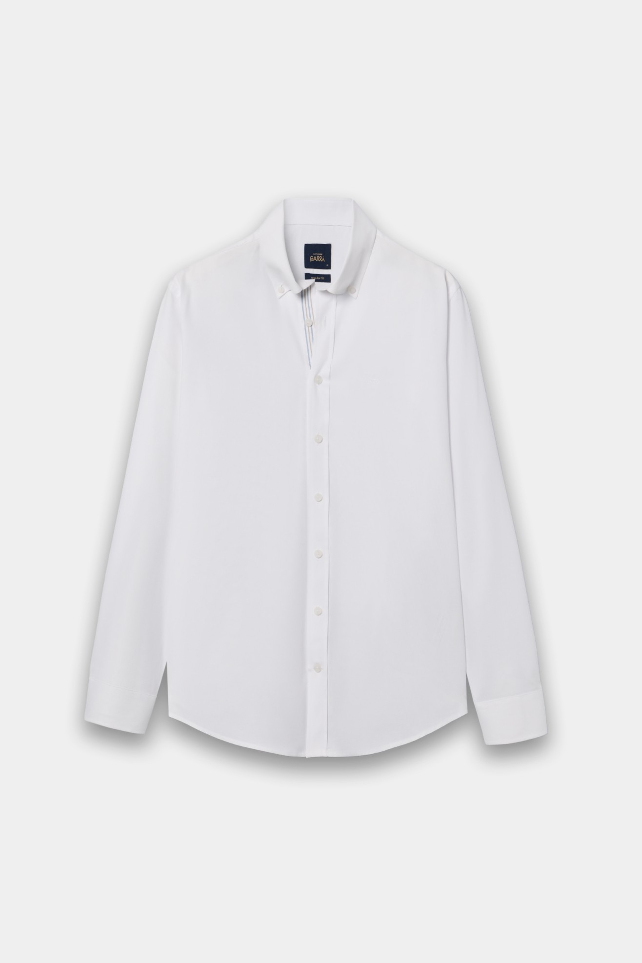 Camisa Oxford regular fit em branco